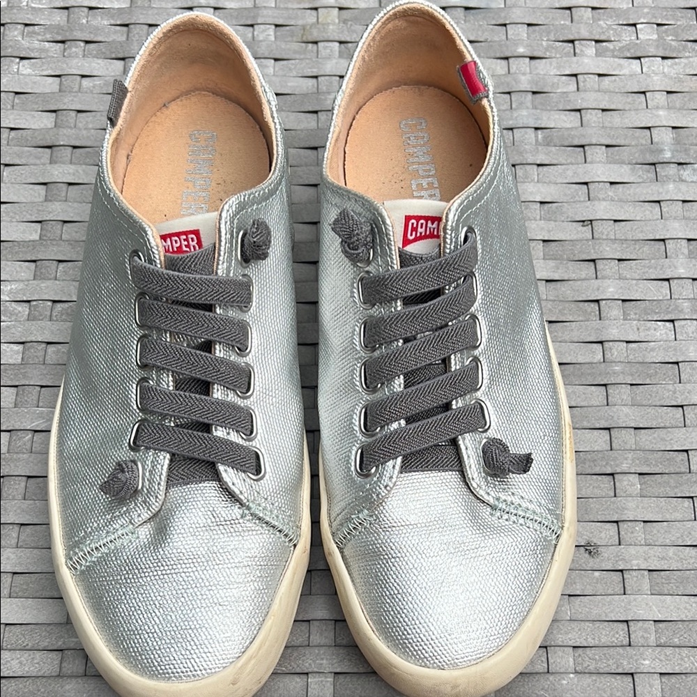 Camper Metallic Sneakers with Dark Laces